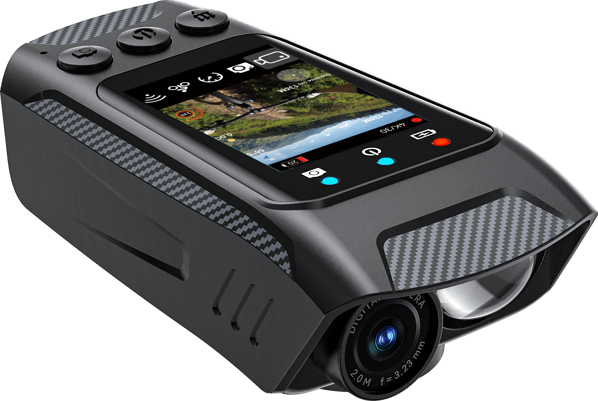 4K Cycling Camera C3max with GPS & WiFi - Detail 2