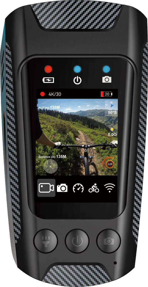 4K Cycling Camera C3max with GPS & WiFi - Detail 3