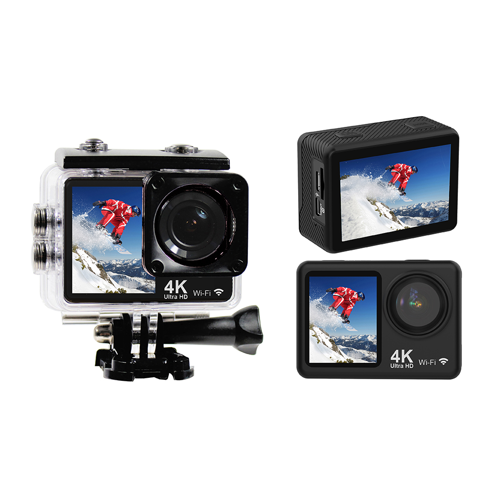 4K Dual Screen Action Camera D2 with EIS & WiFi