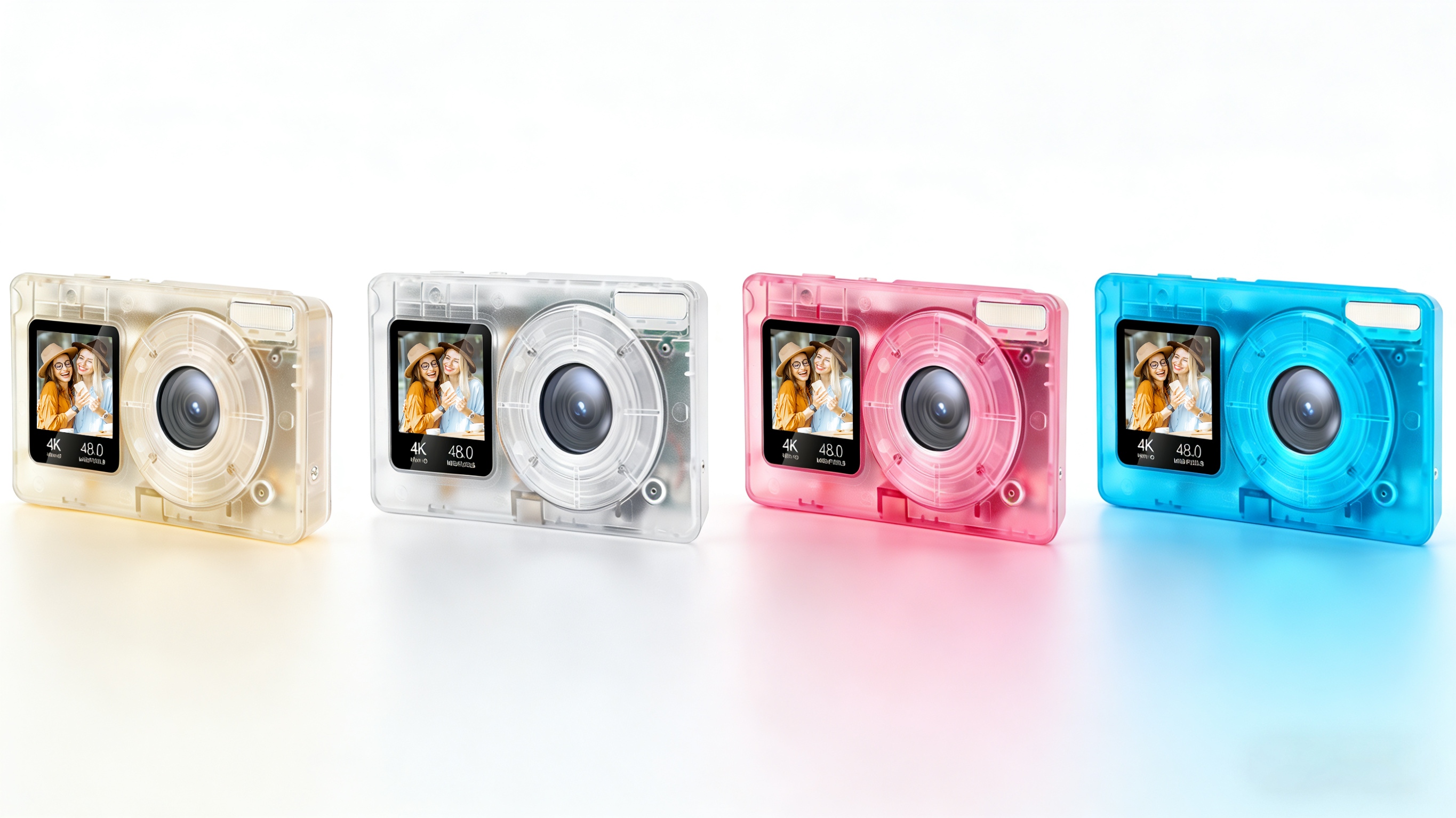 4K Dual Screen Digital Camera DC06T with Autofocus & LED Flash - Detail 1