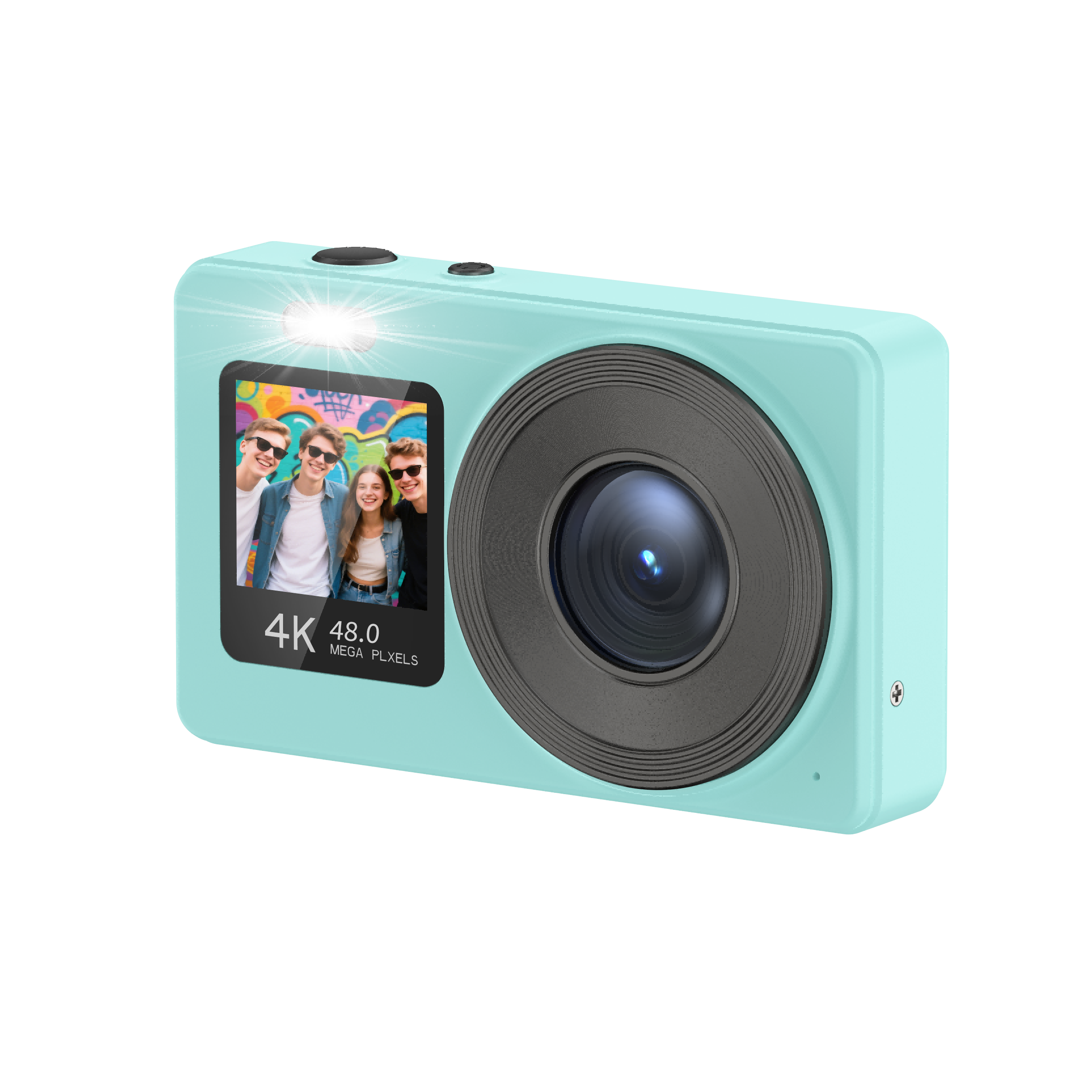 Dual Screen Kids Digital Camera DC08S 1080P with Autofocus & 18X Zoom - Detail 2